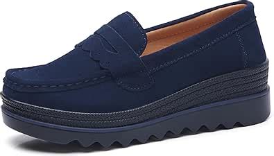 enllerviid women's platform loafers.